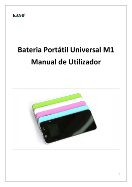 Manual do Utilizador