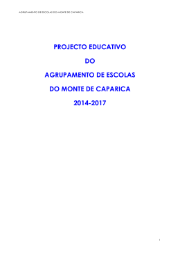 projeto educativo 2014-17 - Escola Básica 2/3 do Monte de Caparica