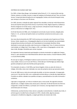Hist&oacute;rico do Col&eacute;gio Sant`Ana