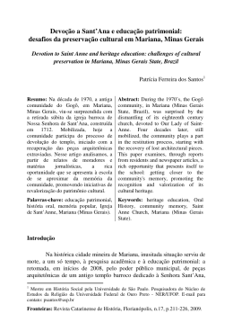 Devo&ccedil;&atilde;o a Sant`Ana e educa&ccedil;&atilde;o patrimonial: desafios