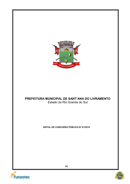 PREFEITURA MUNICIPAL DE SANT`ANA DO