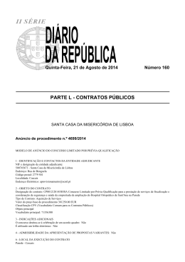 CP0012/2014/HOSA Concurso Limitado por Pr&eacute;via Qualifica&ccedil;&atilde;o