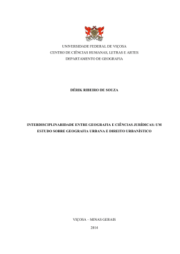 Derik Ribeiro de Souza - Departamento de Geografia