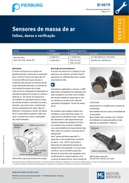Sensores de massa de ar