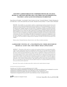 215 estudos laboratoriais do comportamento de um solo