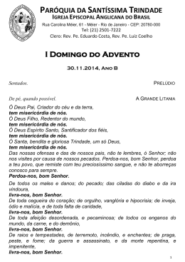 este folheto - Par&oacute;quia da Sant&iacute;ssima Trindade