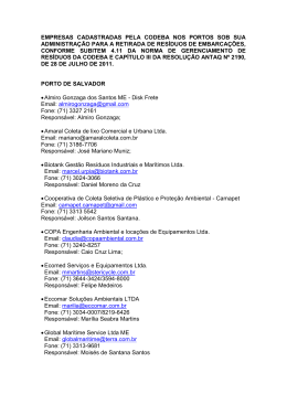 empresas cadastradas pela codeba nos portos sob sua