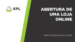 abertura de uma loja online