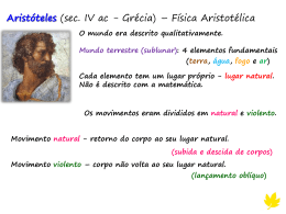Aula - Aristóteles, Leonardo, Galileu e Descartes