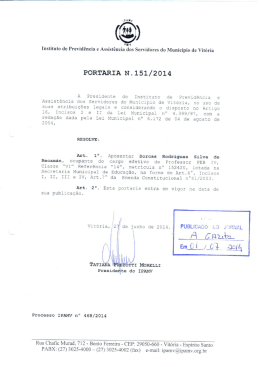 portaria n&ordm; 151/2014 - dorcas rodrigues silva de recam&aacute;n