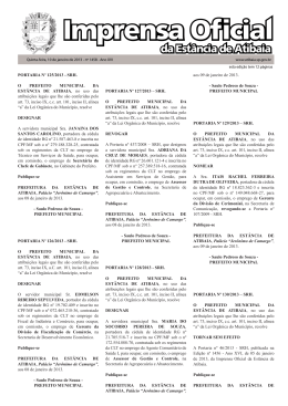 Imprensa Oficial - Prefeitura de Atibaia