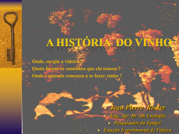 Hist&oacute;ria do vinho