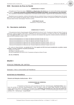 SAS - Secretaria da &Aacute;rea da Sa&uacute;de SJ - Secretaria