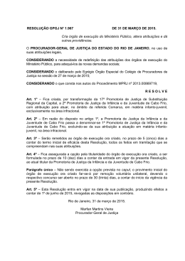 Resolução GPGJ nº 1.967, de 31 de março de 2015