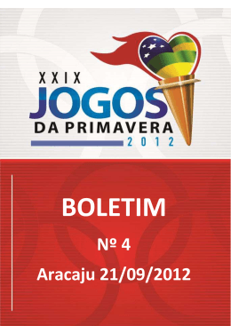 XXIX JOGOS DA PRIMAVERA 2012
