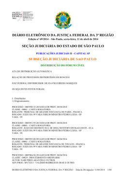 di&aacute;rio eletr&ocirc;nico da justi&ccedil;a federal da 3&ordf; regi&atilde;o se&ccedil;&atilde;o judici&aacute;ria do