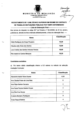 MuNlcipio DE MEALHADA