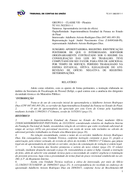 TCU - Tempos de serviço para celetistas calcula-se para