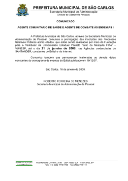 prorroga&ccedil;&atilde;o das inscri&ccedil;&otilde;es