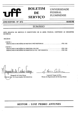 072, de 5/5/1998 - Universidade Federal Fluminense