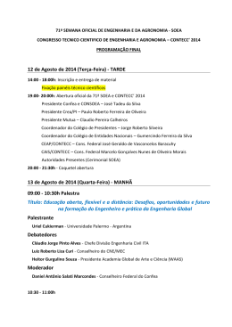12 de Agosto de 2014 (Ter&ccedil;a-Feira) - TARDE 13 de