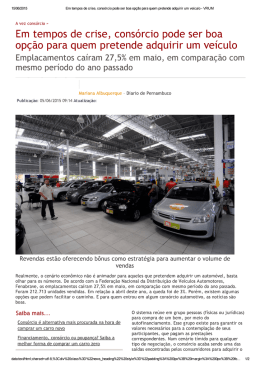 Em tempos de crise, consórcio pode ser boa opção para