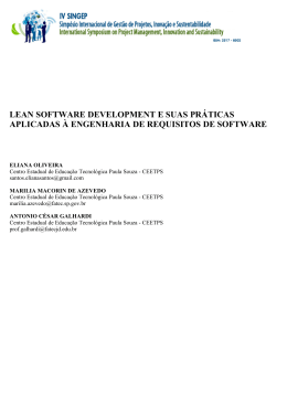 lean software development e suas pr&aacute;ticas aplicadas &agrave;