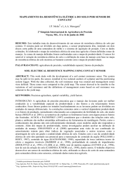mapeamento da resist&ecirc;ncia el&eacute;trica do solo por sensor de