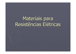 Materiais para Resistências Elétricas