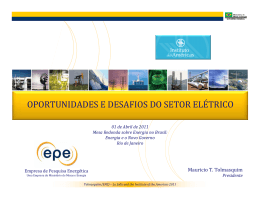 oportunidades e desafios do setor elétrico