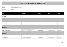 Manuais escolares adotados 2014-2015