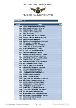 199 - Tropas P&aacute;ra-quedistas Portuguesas