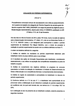 Ata n.&ordm; 2 - Ag&ecirc;ncia para a Moderniza&ccedil;&atilde;o Administrativa