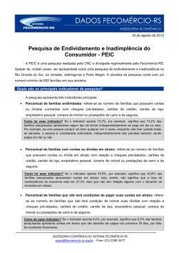 Agosto - Fecom&eacute;rcio-RS