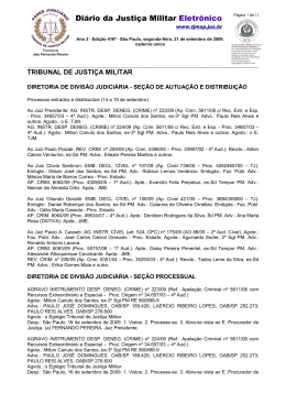 Di&aacute;rio da Justi&ccedil;a Militar Eletr&ocirc;nico