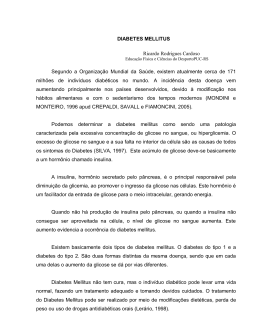 DIABETES MELLITUS Ricardo Rodrigues Cardoso