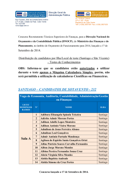 SANTIAGO - Direc&ccedil;&atilde;o Geral da Administra&ccedil;&atilde;o P&uacute;blica