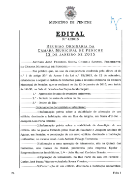 EDITAL - Câmara Municipal de Peniche