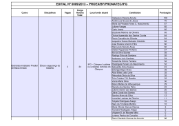 Veja aqui o resultado preliminar de professor.