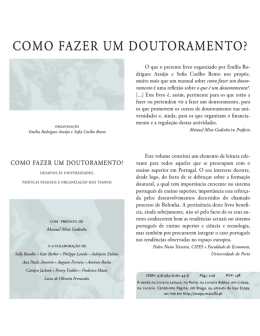 Como fazer um doutoramento?