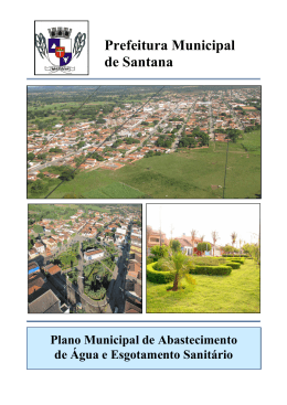 Plano Municipal de Saneamento B&aacute;sico