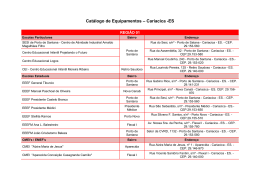 Catálogo de Equipamentos – Cariacica -ES