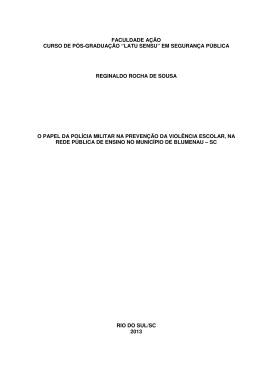 &ldquo;latu sensu&rdquo; em seguran&ccedil;a p&uacute;blica reginaldo rocha de