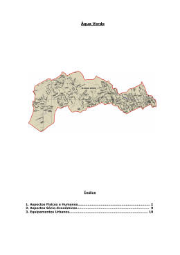 Perfil Completo &Aacute;gua Verde - Prefeitura Municipal de Blumenau