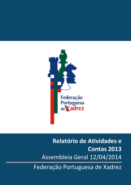 Relatório de Atividades e Contas 2013 Assembleia Geral 12