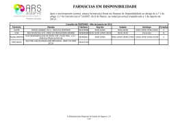 FARM&Aacute;CIAS EM DISPONIBILIDADE