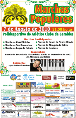 Cartaz Marchas Populares