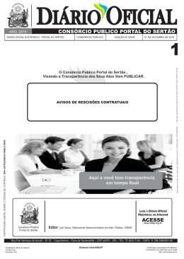 avisos de rescisões contratuais edição nº00555