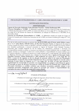 Notificação por Edital afixada na Rua Frei Francisco Foreiro em
