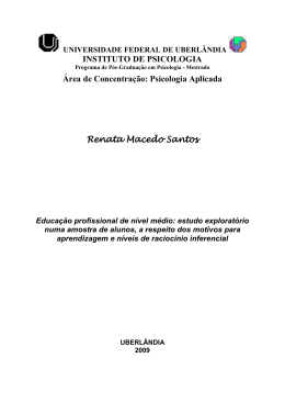 Psicologia Aplicada Renata Macedo Santos